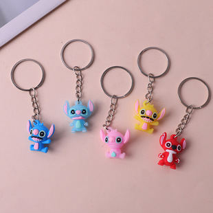 Creative Cartoon New Mini Stiller Keychain Pendant Exquisite Cute Car Bag Couple Hanging Gifts