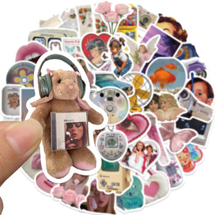 65 simple retro stickers ins style creative Journal mobile phone laptop iPad decorative waterproof stickers