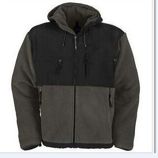 Foreign trade hot men's outdoor fleece clothing windproof warm autumn and winter fleece jacket hat loose coat spot