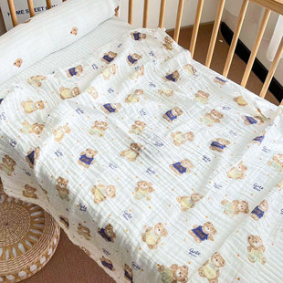 2-layer gauze wrap towel generation hair soft and comfortable newborn swaddling towel comfortable wrap single summer breathable package wholesale