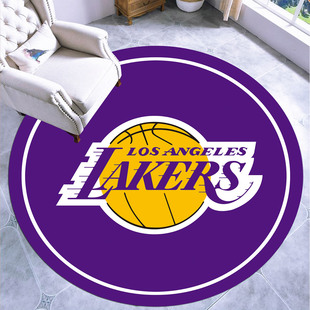 Оптовая Продажа с фабрики NBA баскетбольная команда круглый ковер гостиная журнальный столик подвесная корзина компьютерное кресло подушка коврик моющийся для генерации волос