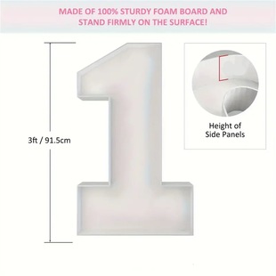 Height 90cm mosaic digital balloon stereo frame KT board birthday party venue layout Yama cross-border