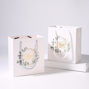 Eucalyptus Leaf Small Gift Bag Thank You Tote Bag Suitable for Wedding Bridesmaids Baby Birthday Party Supplies Wedding Candy