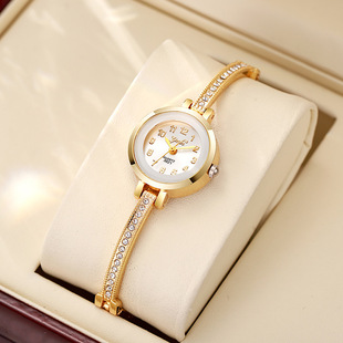 Watch Women's Small Light Luxury Women's Elegant Small and Exquisite Bracelet High-end Elegant Women's Quartz Watch