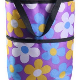 Wheel Bag Supermarket Folding Tow Bag Food Shopping Small Trolley Household Small Hand Trolley Portable Shopping Bag Small Trolley