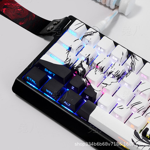 Jin Muyan (Boxed) Key Cap Tokyo Theme Key Cap Original Factory Height Engraved Light Transmission Adaptation 61 64 68