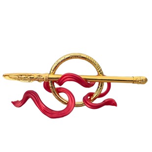 Nezha 2 Devil Boy Sea-making Desktop Ornaments Sealing God Pen One-stroke Set of Three-piece Creative Study Alloy Ornaments