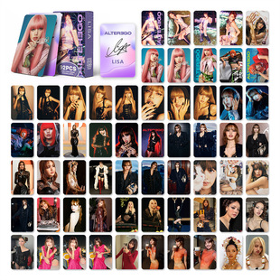 in stock 92 cards Lisa new album ALTER EGO self-printed photo card star small sticker double-sided LOMO card