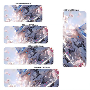 Mouse Pad Large Gundam Computer Keyboard Pad Animation Game Mouse Pad Special for Male and Female E-sports Office Desk Pad