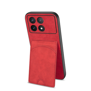 For Red Rice ReadmiK70E Phone Case Bracket Card K70Pro Leather Case Note13 Millet 14ultra