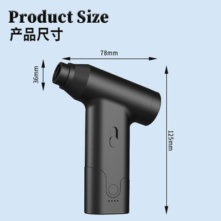 New Portable High-Speed Turbine Dust Blower for Car and Home with Strong Suction, Wireless High-Power Violent Fan