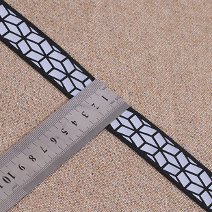 Wholesale 1-5cm reflective uniform sanitation clothing night reflective belt traffic warning reflective material polyester ribbon