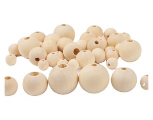Wooden Ball Round Wooden Beads Hanger Wooden Ball Clothing Wooden Ball Packaging Box Wooden Beads Various Colors and Sizes