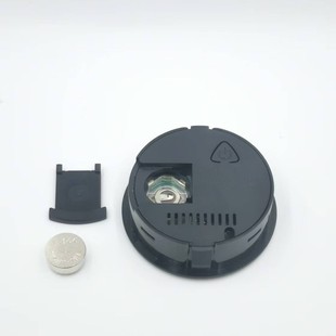 Mini round embedded temperature and humidity meter electronic digital display with button reptile pet acrylic box temperature and humidity meter
