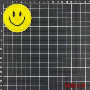 Cartoon Towel Embroidered Smiling Face Classic Expression Embroidered Cloth Sticker Computer Embroidered Chapter Clothes Bag Patch Factory Outlet