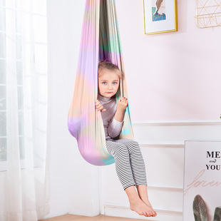 Amazon Explosions Children's Elastic Hammock Indoor and Outdoor Swing Sensory Adult Yoga Hammock Soft and Silky