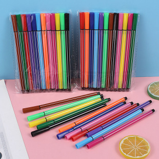 Creative bulk 6 color 12 color watercolor pen opp bag children painting graffiti brush student School Supplies gift