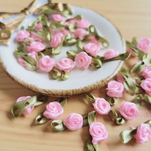 Zakka handmade flower deep pink mini flower snow yarn small flower hair accessories 2.8 yuan 10