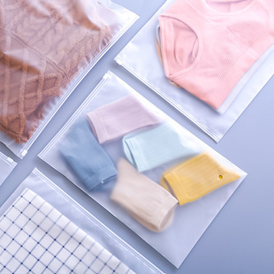 Нижнее белье сумка на молнии Ева матовое Ziplock мешок одежды оптом носки пластиковая упаковка мешок напечатанный логотип