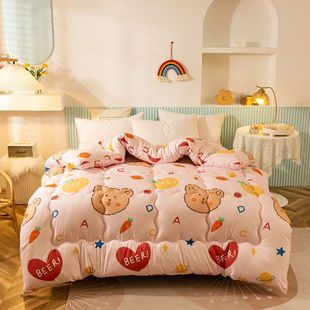 Spring and Autumn Double Quilt Student Dormitory Quilt Core Four Seasons Universal Air-conditioning Quilt Winter Quilt Thickened Warm Single Pin Run