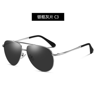 New 1.1 polarized stainless steel goggles classic aviator sunglasses driving glasses men's export sunglasses