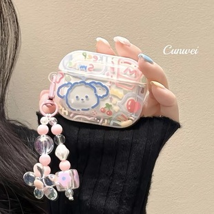 Применимый чехол для airpods3 милый мультфильм граффити airpodspro2 наушники второго поколения s японско-корейский стиль