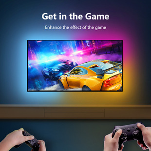 Smart graffiti APP computer background light TV HDMI screen synchronous light voice control same screen atmosphere light