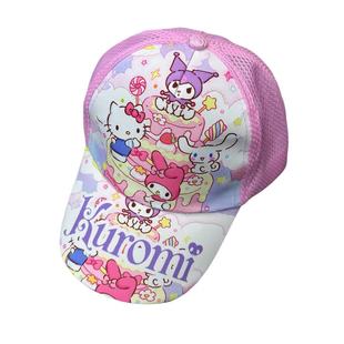 Cross-border cartoon printed baseball cap sun hat for boys and girls foreign trade sunscreen cap children's thin net cap for girls