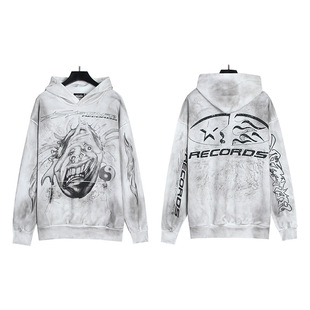 Cross-border wholesale Hellstar Hell Star wash water old hoodie sweater trousers suit men's and women's tide brand