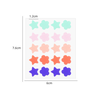 Color Alien Acne Covering Sticker Water Colloid Pink Size Love Waterproof Skin-Friendly Makeup Concealer Invisible Acne Covering Sticker