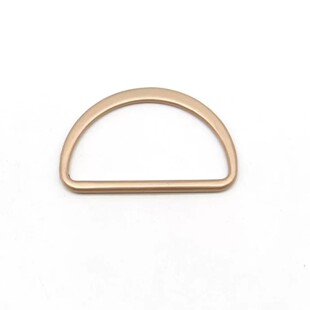 High-Quality Rust-Free Metal Alloy D-Ring Flat D-Shaped Buckle Semi-Circular Ring for Bags, Backpacks, and Leather Goods Hardware Accessories