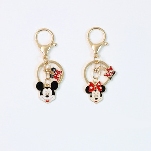 Cute cartoon animation protagonist mouse keychain bag pendant Mickey send girlfriends couple accessories
