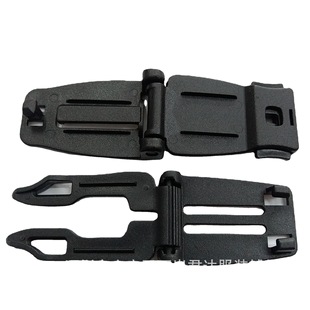 Factory Direct Sales 10mm Plastic Safety Buckle 1cm Easy-pull Buckle Connecting Buckle 3-point Webbing Butt Buckle