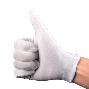Factory direct white gloves cotton homework text play etiquette cotton gloves Jersey white cotton gloves special Wholesale