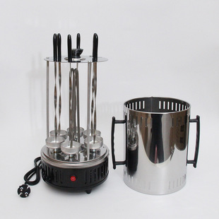 Household small barbecue machine barbecue oven automatic rotating barbecue machine electric oven small barbecue Barrel BBQ Grill