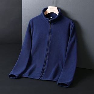 Men's Fleece Jacket 2024 Autumn and Winter Men's and Women's Warm Jacket Short Outdoor Large Size Polar Fleece Double-sided Velvet Couple Style