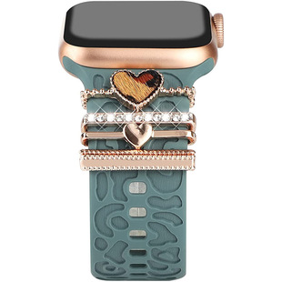 Ремешок applewatch8 ремешок для Apple Watch силиконовый ремешок Samsung аксессуары кольцо/гвоздь модный бренд взрывы