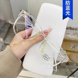 Anti-blue light flat lens net popular tide rice nail glasses frame female Korean student myopia finished glasses wholesale