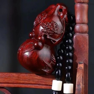 Rosewood Carving Handlehold Piece Carving Pendant Creative Wooden Handlehold Piece Decorative Pendant