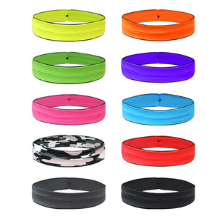 Outdoor Marathon Running Waist Bag Invisible Lycra Elastic Kettle Sports Waist Bag Large Capacity Mobile Phone Anti-theft Bag