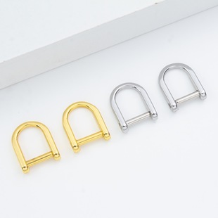 High quality 2 and a half zinc alloy screws small d-buckle luggage hardware shoes accessories metal adjustment d-buckle