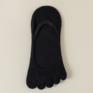 Five-finger socks for children summer thin solid color cotton socks boat socks invisible socks ladies mesh boneless anti-pilling toe socks