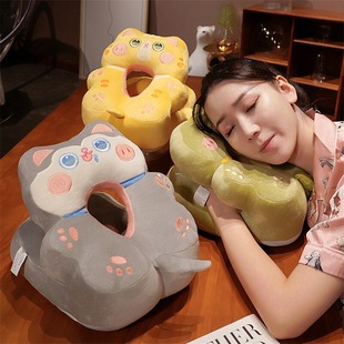 Cartoon Ice Silk Nap Pillow Office Nap Artifact Sleeping Pillow Student Table Pillow Sleeping Pillow Gift