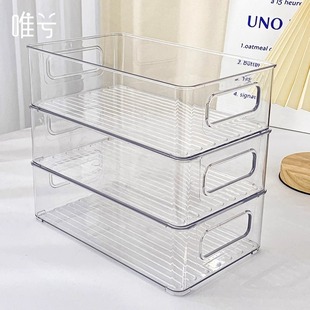 Transparent desktop storage box drawer storage rack acrylic simple stationery dormitory sundries storage basket