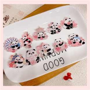Cherry Blossom Festival Brooch Decoration Pink Flowers Spring Day Pin Schoolbag Clothes Pencil Bag Badge Gift for Kids Friends