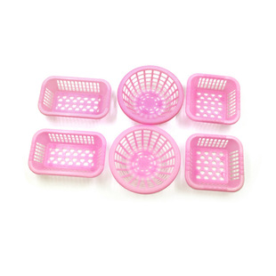 1:12 doll house accessories dollhouse washing basket drain basket Model 6 pack simulation life scene