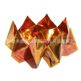 Lotus Cornucopia Wangwangjin Eight Petals Can Hold Burning Paper Paper Tie Paper Living Funeral Supplies Wholesale