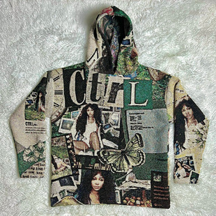 Foreign Trade Men's New Products Pictorial Hoodie Men's 3D Printed Clothes Cross-border Couple Men's Hoodie