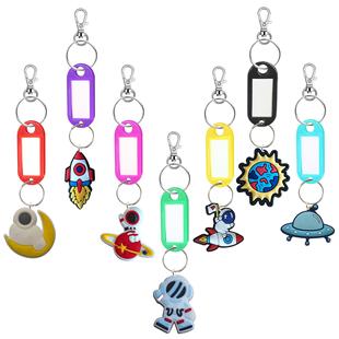 Cross-border Aerospace Colorful Plastic Sign Key Tag Esy Mark Keychain Classification Label Key Identification