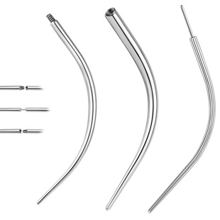 Titanium steel arc thread guide rod puncture auxiliary wearing tool 316L stainless steel pin curved rod guide needle